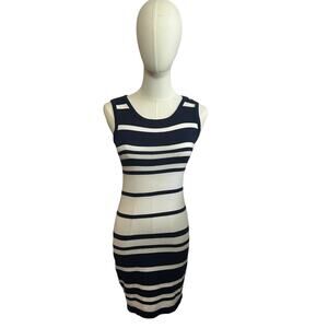 Two-O-Two Japan Okinawan Boutique Striped Knit Dress S Bodcon